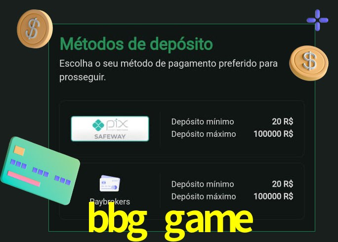 O cassino bbg game oferece uma grande variedade de métodos de pagamento