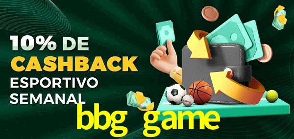 10% de bônus de cashback na bbg game